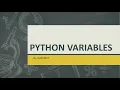 Selenium WebDriver with Python Tutorial - Python Variables