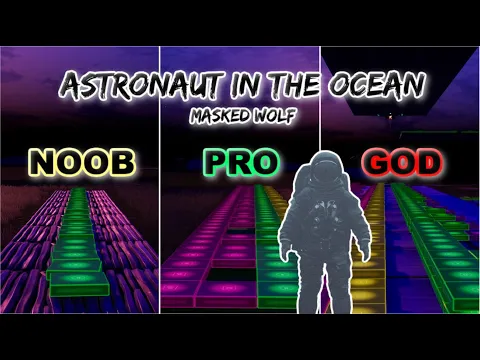 Download MP3 Masked Wolf - Astronaut In The Ocean - Noob vs Pro vs God (Fortnite Music Blocks)