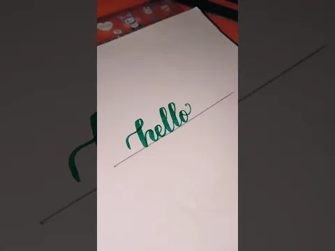 how to write in calligraphy 😍✍🏻 #howto #writer #calligraphy #writing #shortvideo #shortfeed #shorts