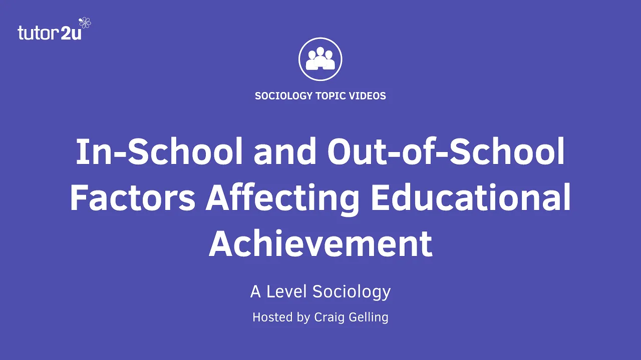 In-School and Out-of-School Factors Affecting Educational Achievement