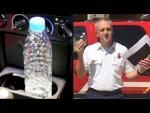 How a Water Bottle Can Cause a Fire In Your Car - YouTube thumbnail