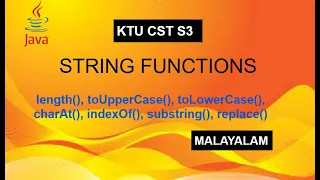 12 JAVA String Methods - l