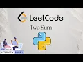 Data Structures and Algorithms Simplified Lesson 3 Arrays Python LeetCode Two Sum