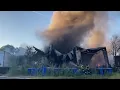 Massive fire engulfs Brockton Massachusetts scrap yard recycling center