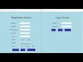 Python RegisterAndLogin Screen FieldValidations