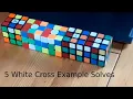 5 White Cross Only Example Solves CFOP