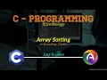 C Program Sort an Array in Ascending Order Turbo C Using For Loop