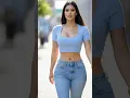 Download Lagu Light blue crop top with a square neckline and high-waisted jeans. #moda #fashion #jeans #style
