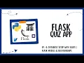 Flask Quiz App - Ep 4 Database Setup with SQLite Flask Models Relationships
