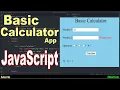 Basic Operations Calculator with JavaScript JavaScript For Students