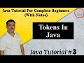 Tokens In Java Basic Understanding Of Java By Harvinder Singh
