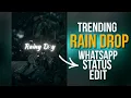 How to create trending rain drops effect full-screen whatsapp status