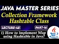 Java Collection Framework Hashtable Class Part-16 How to Implement Map using Hashtable in Java