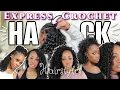 Baddie QUICK Easy Express Crochet Braid Styles On Fine Type 4 Natural Hair