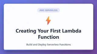 AWS Lambda Tutorial Create Your First Function - Complete Beginner Guide