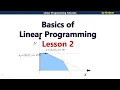 Basics of Linear Programming Lesson 2 Linear Programming Tutorials