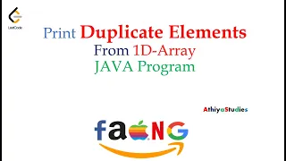 Find Duplicate Elements in an Array in Java