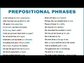 60 Examples of Prepositional Phrases in English