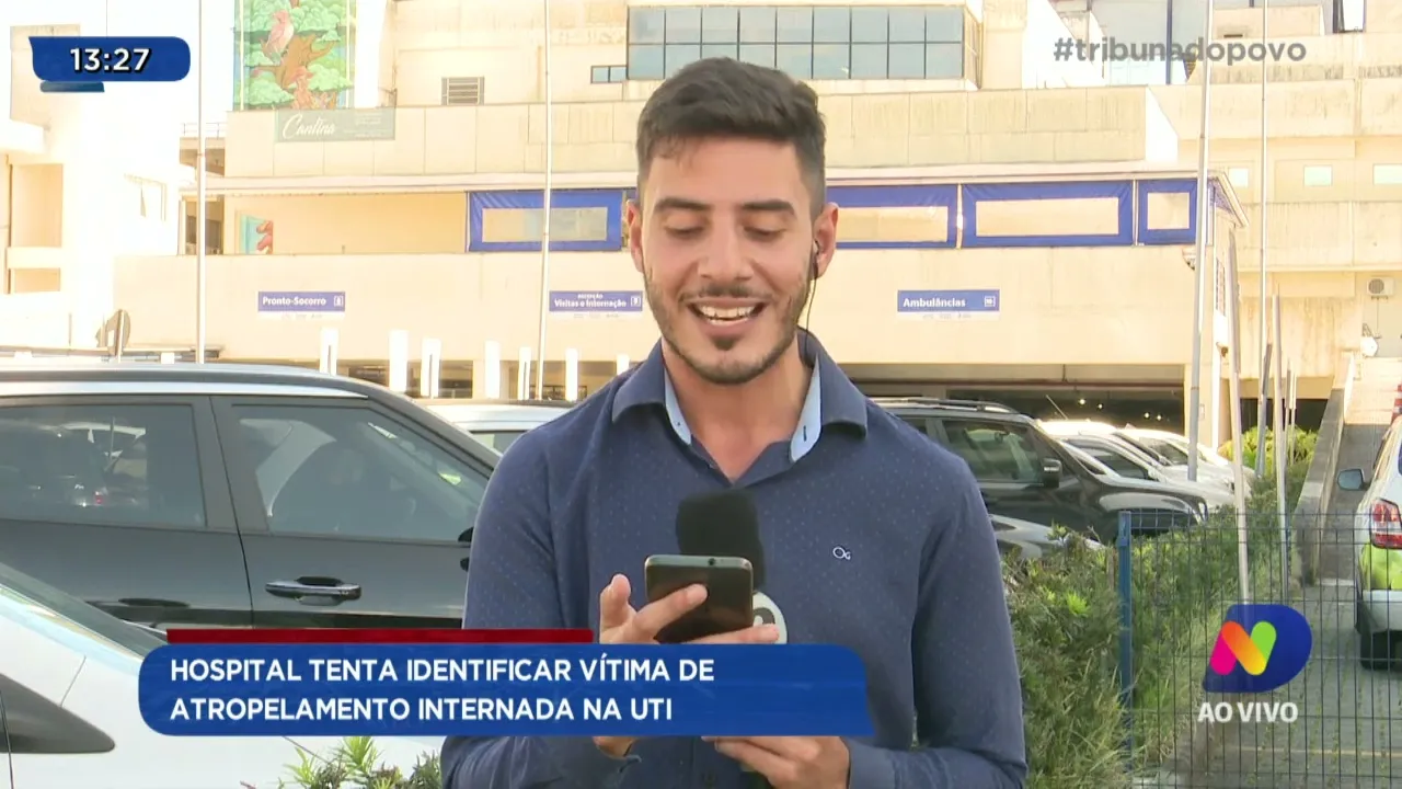 Hospital tenta identificar vítima de atropelamento internada na UTI