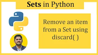Remove items from a set using the discard method Python Tutorial for Beginners Amit Thinks