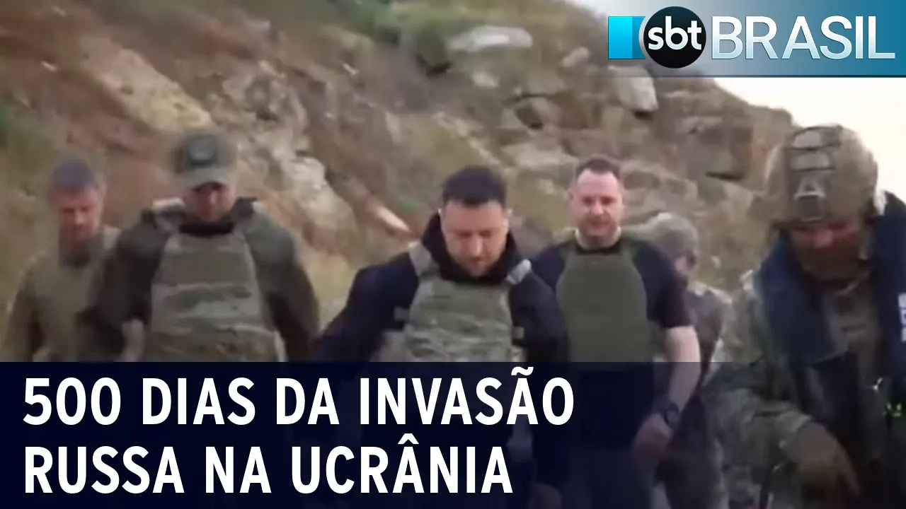 500 dias da invasão russa na Ucrânia | SBT Brasil (08/07/23)