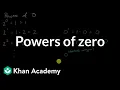 Powers of zero Exponents radicals and scientific notation Pre-algebra Khan Academy