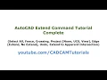 AutoCAD Extend Command Tutorial Complete Apparent Intersection Multiple Lines to Line and Arc
