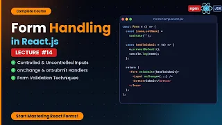 Form Handling in React JS Controlled Components Form Validation Explained Coding Aces