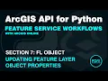 Update FeatureLayer Object JSON Properties with the ArcGIS API for Python ArcGIS Online