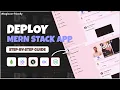 How to Deploy MERN Stack App Complete Guide with Render Vercel Deploy Website In 10 Minutes