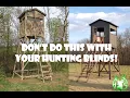 Hiding your elevated blinds and securing your entry and exits