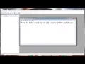 Backup of SQL Server 2008 Database