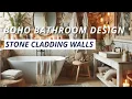 Transform Your Bathroom with Bohemian Style Ideas Inspiration Stone cladding walls Boho Cozy