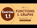 Exercise 1 1 Questions 1-14 Functions Graphs Precalculus Before Calculus Full Solution