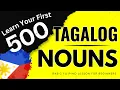 500 TAGALOG NOUNS Learn Basic Filipino Words in Less Than 2 Hours