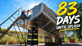 ⛵️ Building an Exploration Aluminium Boat!! The clock is ticking!! Ep.387