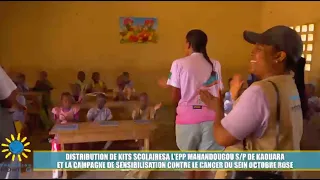 Fondation Porteo : des kits scolaires pour les élèves de l’EPP Mahandougou de Kaouara