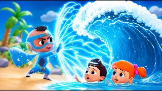 Beach Superhero Song! 🦸‍♂️ Colors & Educational Kids Songs | Baby Berry 🎵