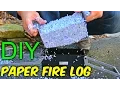 DIY Paper Fire Logs