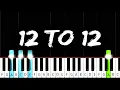 Download Lagu sombr - 12 to 12 - Piano Tutorial