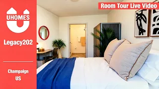 legacy202 a modern student accommodation in champaign room tour