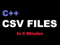 READING FROM A CSV IN C IN 6 MINUTES
