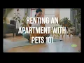 Renting an Apartment with Pets 101