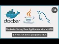 Dockerize Spring Boot Application with MySQL