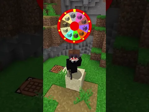 Minecraft, But The Wheel Picks the Block I Touch…