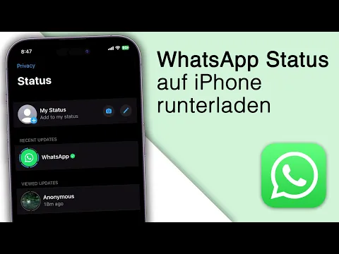 Download MP3 Whatsapp Status (Bilder & Videos) auf iPhone speichern! [2023]