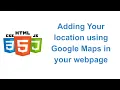 Adding dynamic Google Maps in your website