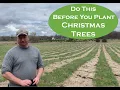 Christmas Tree Farming How we prepare our fields for planting Christmas Trees
