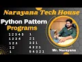 Narayana Tech House Python Pattern Programs Mr Narayana 9010607010