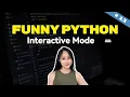 Interactive Mode Run Code Line by Line Python Animated Course 13